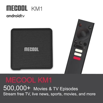 

MECOOL KM1 Amlogic S905X3 Smart TV Box Android 9.0 2GB 64GB 4K Media Player Voice Control 2.4G 5G WiFi BT4.2 TV Set Top Box