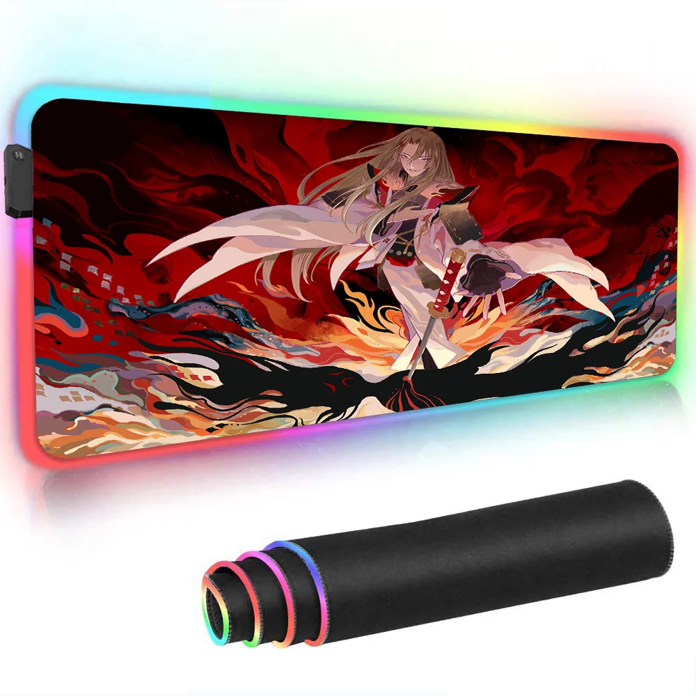 Anime Carpet Gaming Laptop Gaming Keyboard Backlit Anime Mat Mouse Mats