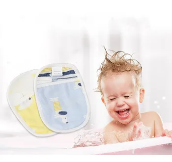 

Six-layer Bath Wipe Cartoon Baby Cotton comfortable soft Back wipe Printed Children Bath Towel