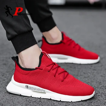 

Pulomies Men Sneakers Casual Shoes High Quality Light Mesh Sport Shoes Running Shoes For Men Tennis Shoes Men Walking Sneakers
