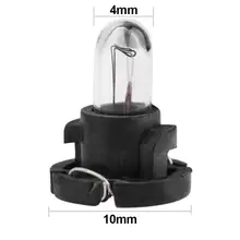 5 шт., T4, 12 В, автомобильный интерьерный инструмент, желтый светильник, лампы, авто приборная панель, лампы для Mazda, Audi, Honda, Toyota, индикатор состояния воздуха