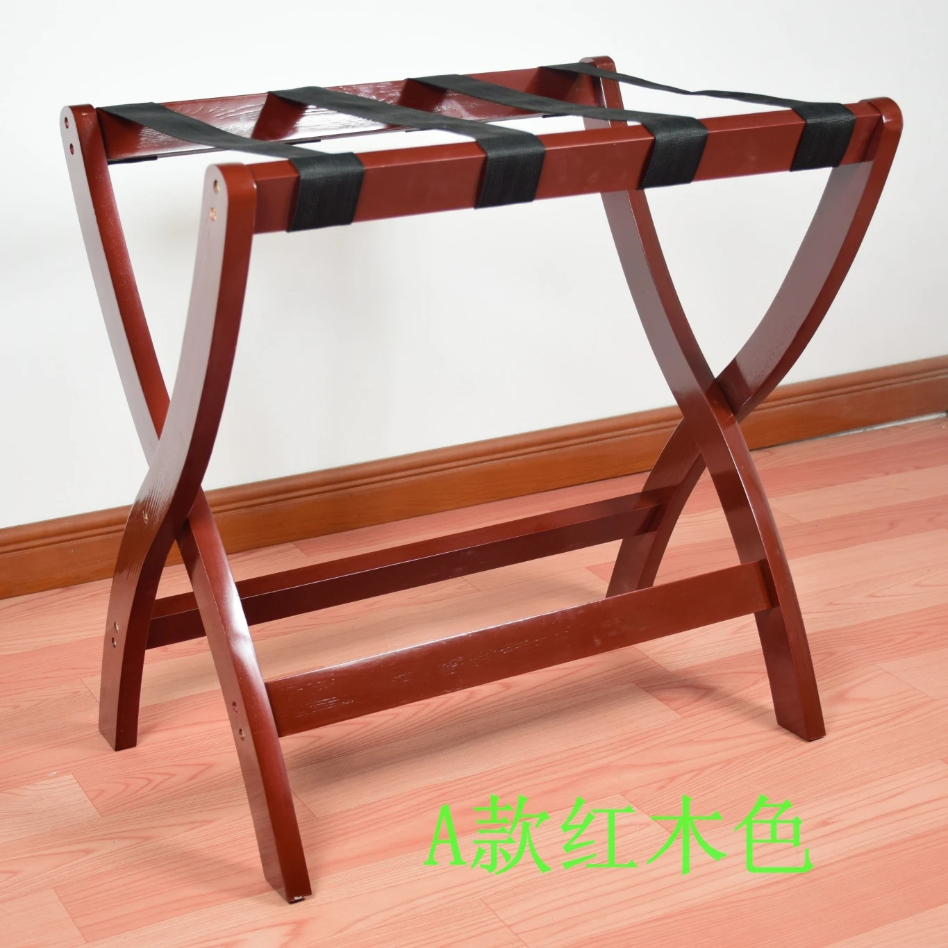  Bedside Clothes Hotel Luggage Racks Bedroom Room Home Folding Floor Solid Wood Furniture - 4000322903884