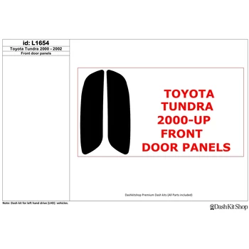 

Interior lining for Toyota Tundra 2000-2002. Set L1654.