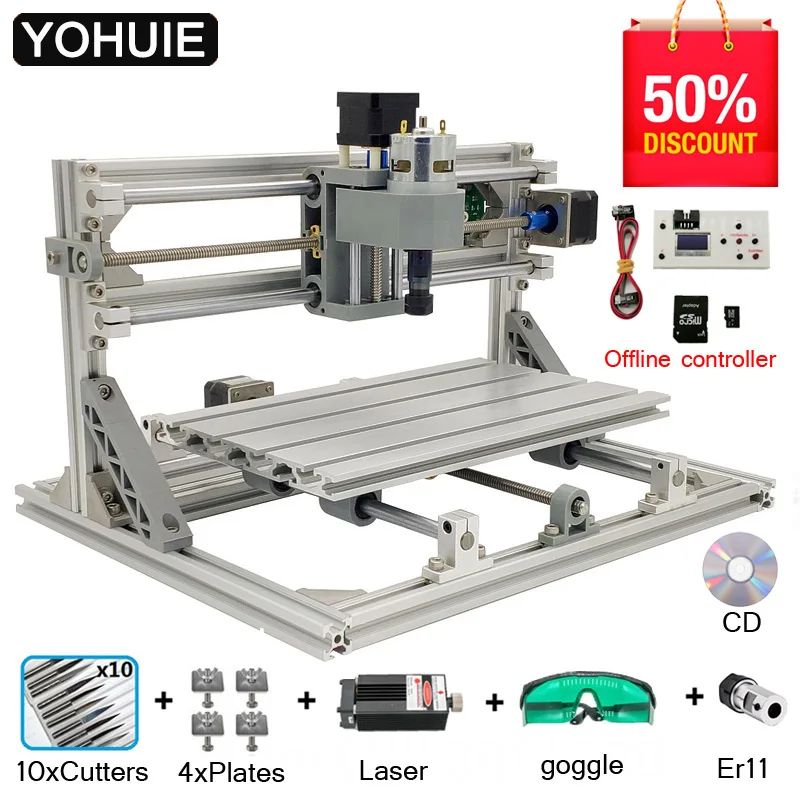Мини лазерный гравировальный станок с ЧПУ 3018 гравер DIY хобби режущие инструменты