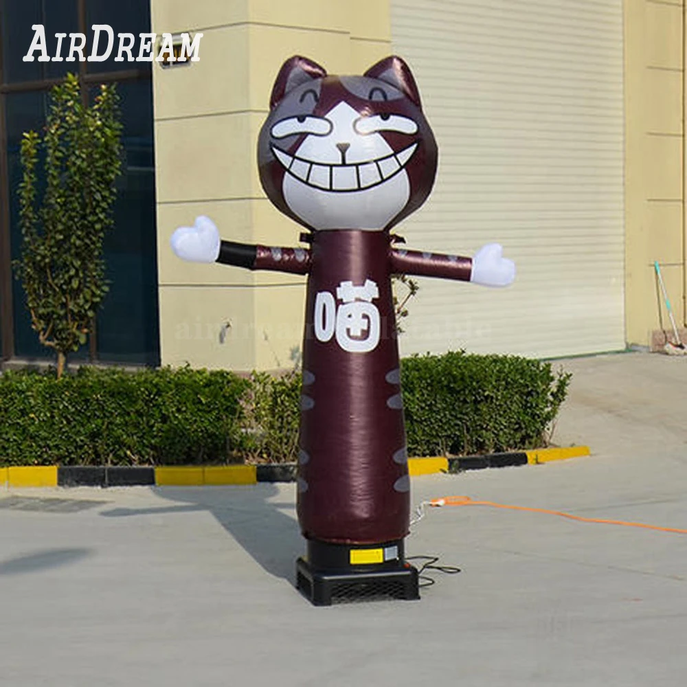 High quality Customed inflatable cat air dancer  animal cartoon Outdoor advertising welcomes air dancers 6