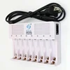 8 ports channels tanks1.2v Ni-MH and 1.6v NiZn aa aaa Rechargeable BATTERY CHARGER auto stop charging overcharge protect ► Photo 1/4
