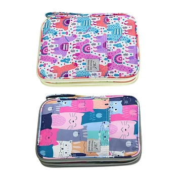

2x 192 Slots Large Capacity Pencil Bag Case Organizer Cosmetic Bag (Alpaca&Learn Cat)