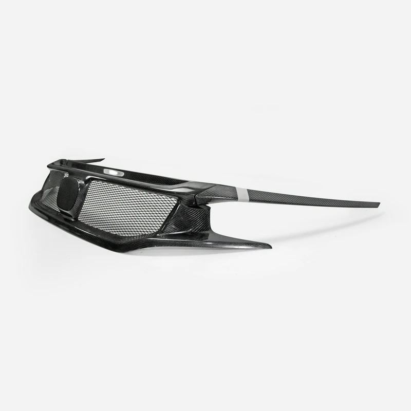 Для Honda 16-18 10th Gen Civic FC кг-Стиль из углеродного волокна на переднюю решетку, глянцевое покрытие бампер решетка Набор волокна дрейф решетки крышка комплект