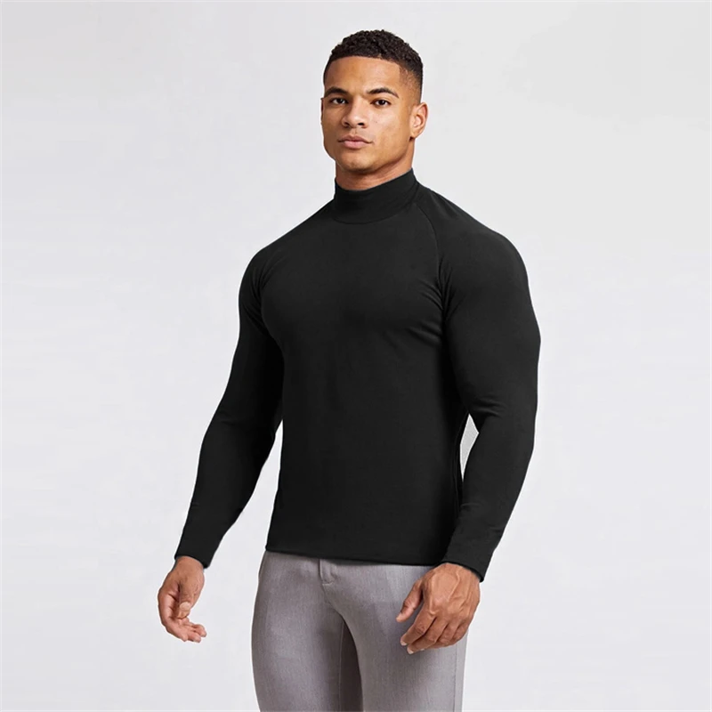 Autumn Compression Shirt Turtleneck 