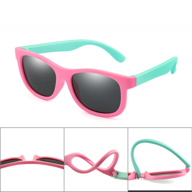 Rubber TR90 Children HD Polarized Sunglasses Kids Sunglasses Polaroid