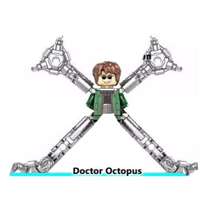 Disney Superheroes Spider-Gwen Mysterio Miles Morales Spiderman Building Blocks Doctor Octopus Lizard Action Figures Kids Toys M-KF1648