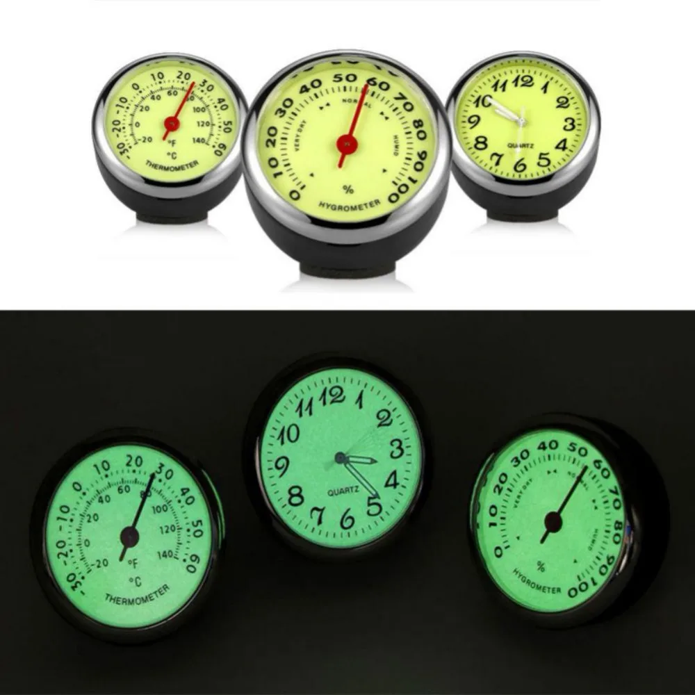 

Digital Clock Thermometer Hygrometer Automobile Car Dashboard Decoration Ornaments Automotive Watch Car Styling