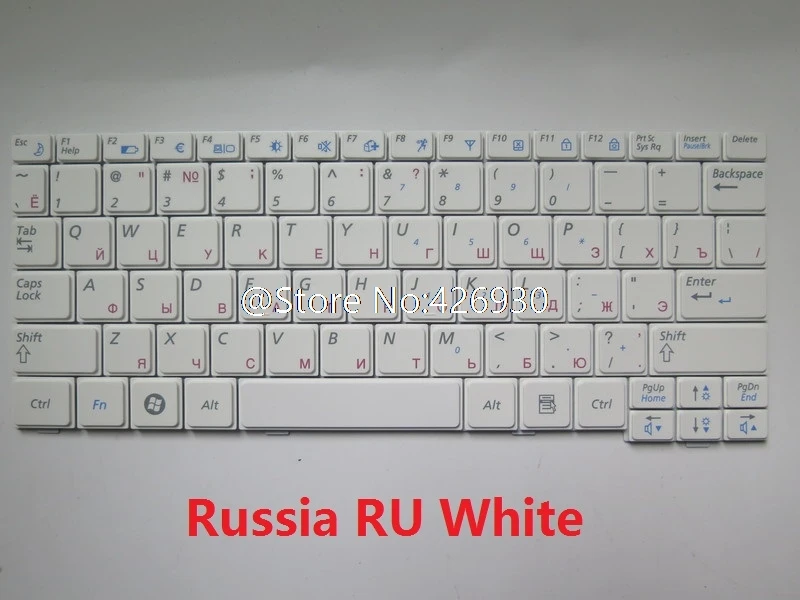 Клавиатура для ноутбука Samsung X170 X118 X120 P230 P230E Q230 Россия RU BA59-02649C HMB3332GSB01 Белый Новый |