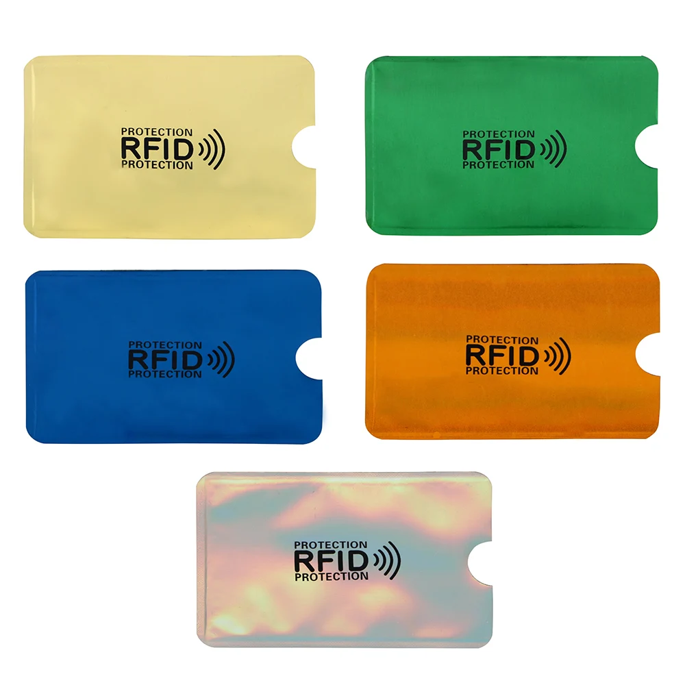 NICEYARD 9,1*6,3 см 5 шт. сумка для хранения Анти-rfid NFC протектор ID карты кредитной карты Алюминиевый Блокировка считыватель держатель для карт
