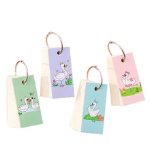 Милый мини-блокнот с лебедем, креативный блокнот, 100 листов, портативный блокнот, офисные принадлежности, канцелярские принадлежности для студентов