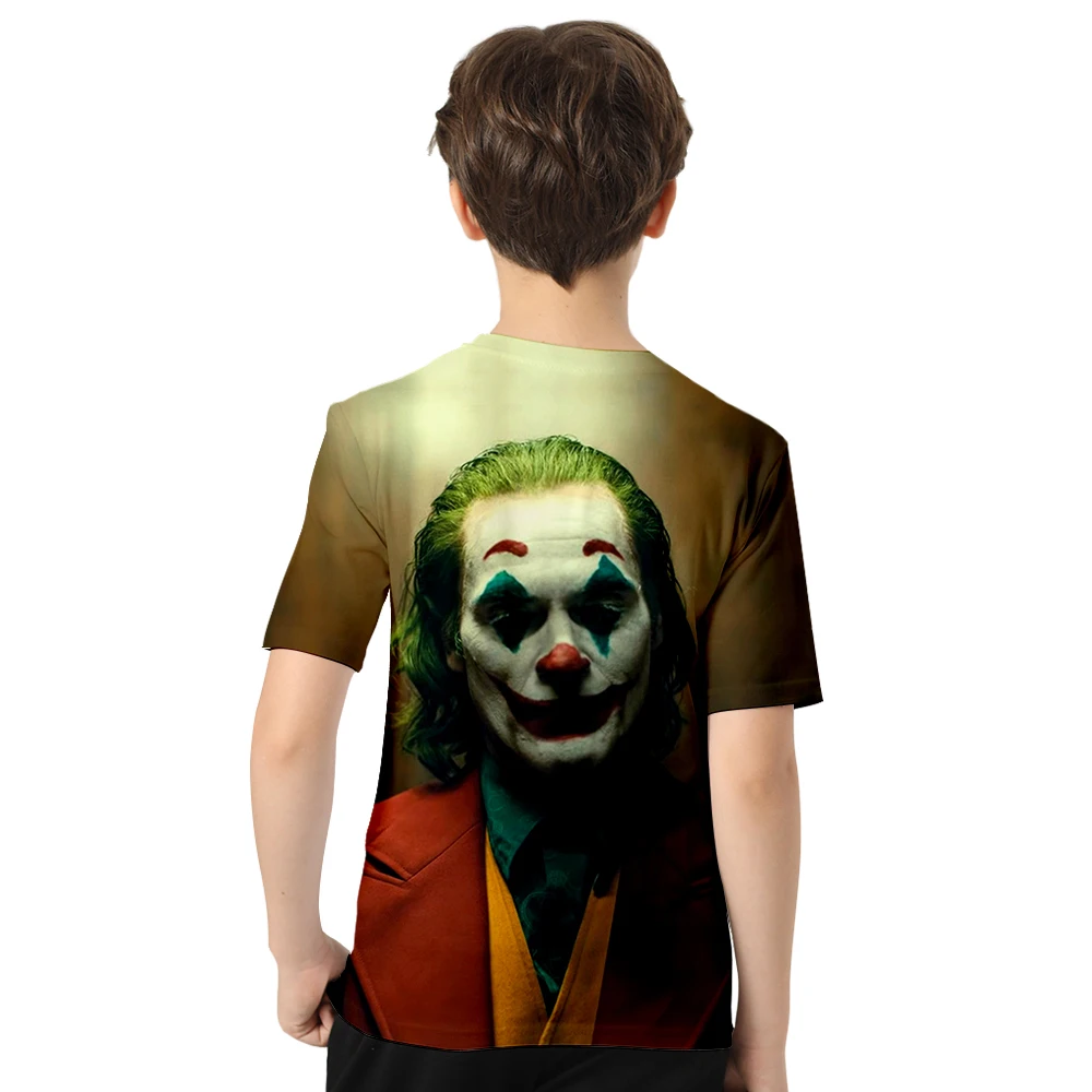 Коллекция года, футболка с объемным принтом «Frdun Tommee joker», «Arthur Fleck» повседневная детская футболка с короткими рукавами для мальчиков и девочек детская одежда