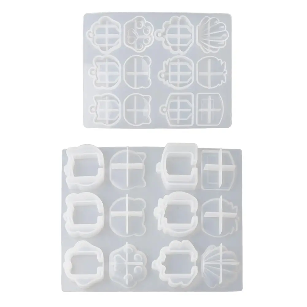 

Cute Cat Bear Shell Shape Key Tag Resin Mold Key Covers Caps Epoxy Resin Casting Mold Animals Key Identifier Mould Tools