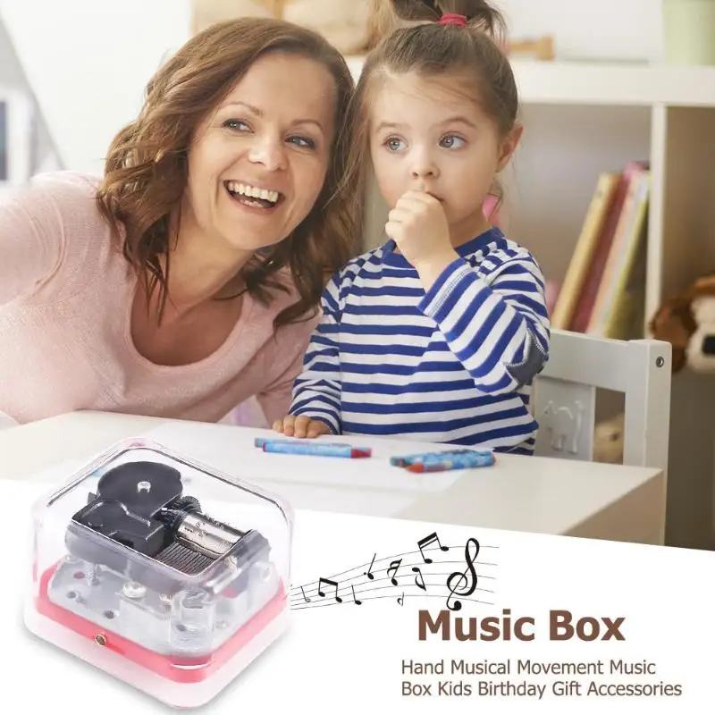 Music Education Box Kids Handheld Musical Hand Cranked Movement Music Box Kids Birthday Gift Toy Musical Instrument Accessories Music Education Box Kids Handheld Musical Hand Cranked Movement Music Box Kids Birthday Gift Toy Musical Instrument Accessories