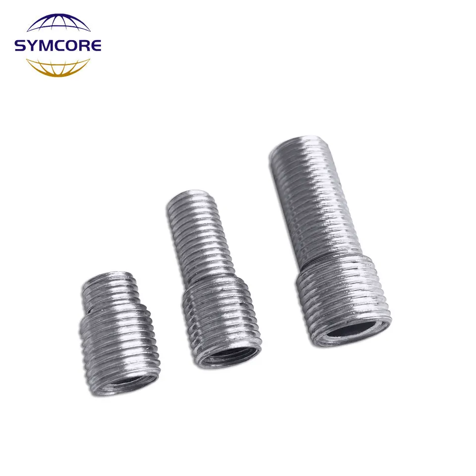 Outer M12 to M10, M10 to M8 fine teeth adapter screw hollow tooth tube iron threaded tube screw full tooth tube Tool Accessories afbeelding
