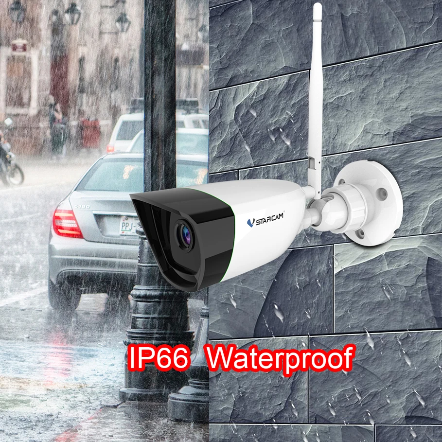 Vstarcam 3MP 1080P Наружная цилиндрическая IP камера Wifi видеонаблюдения ИК Сигнализация