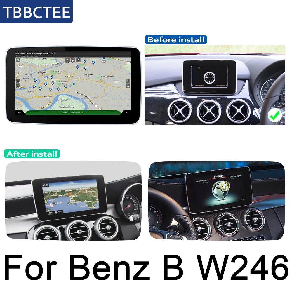 Cheap For Mercedes Benz B Class W246 2015~2019 NTG 9.33" Android Touch Screen Multimedia Player Stereo Autoradio navigation GPS 5