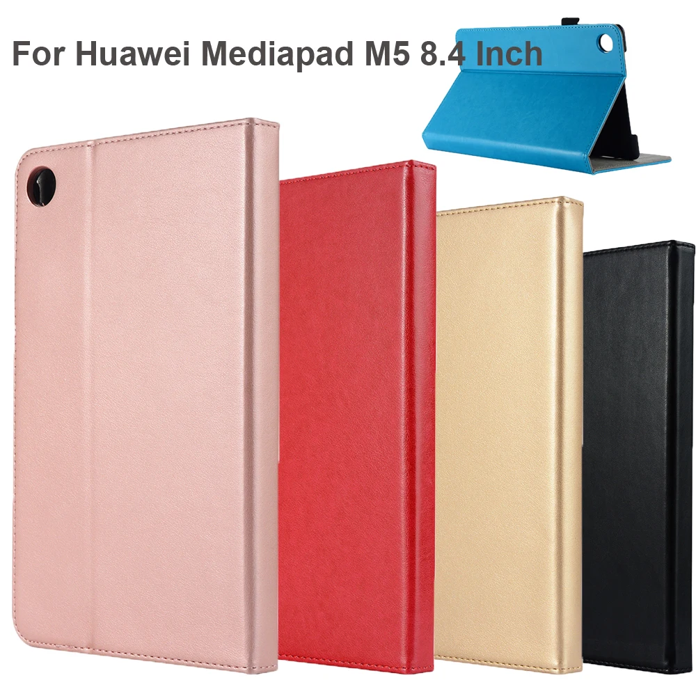 New Hard Case for New Huawei Mediapad M5 SHT-AL09 SHT-W09 8.4" Tablet Case Smart Faux Leather Cover Skin Holder