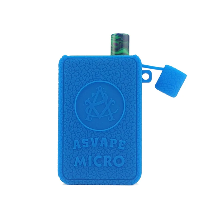 blue warp Силиконовый чехол для ASVAPE Micro ELF защитный Модифицированный корпус силиконовый чехол для кожи резиновый рукав чехол щит обертывание домик гель, только чехол - Цвет: blue warp
