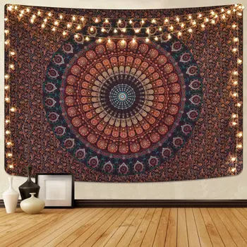 

Mandala Tapestry Bohemian Psychedelic Tapestry Indian Hippie Wall Hanging Decor for Home Room Décor