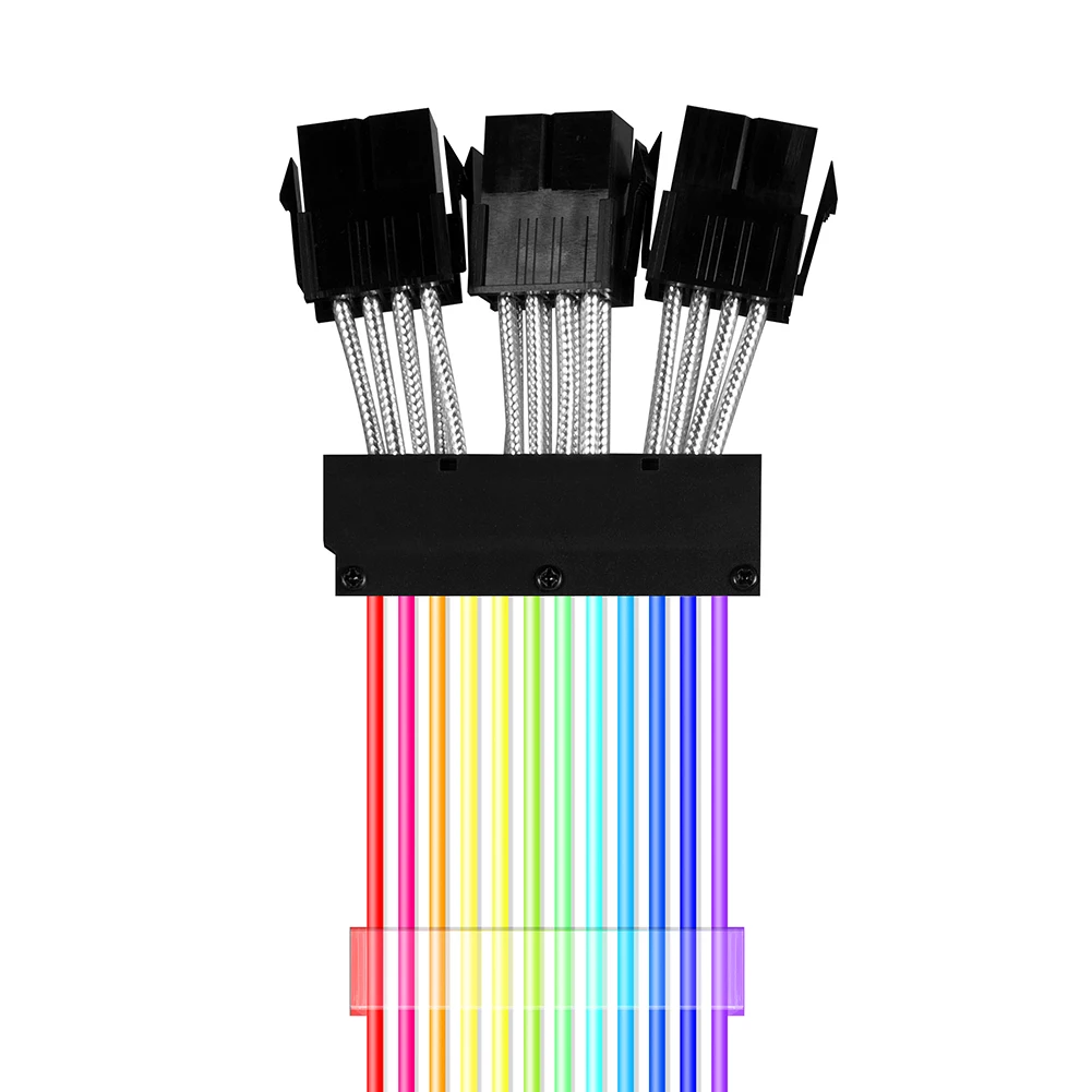 de argb psu rgb atx 24pin pcie