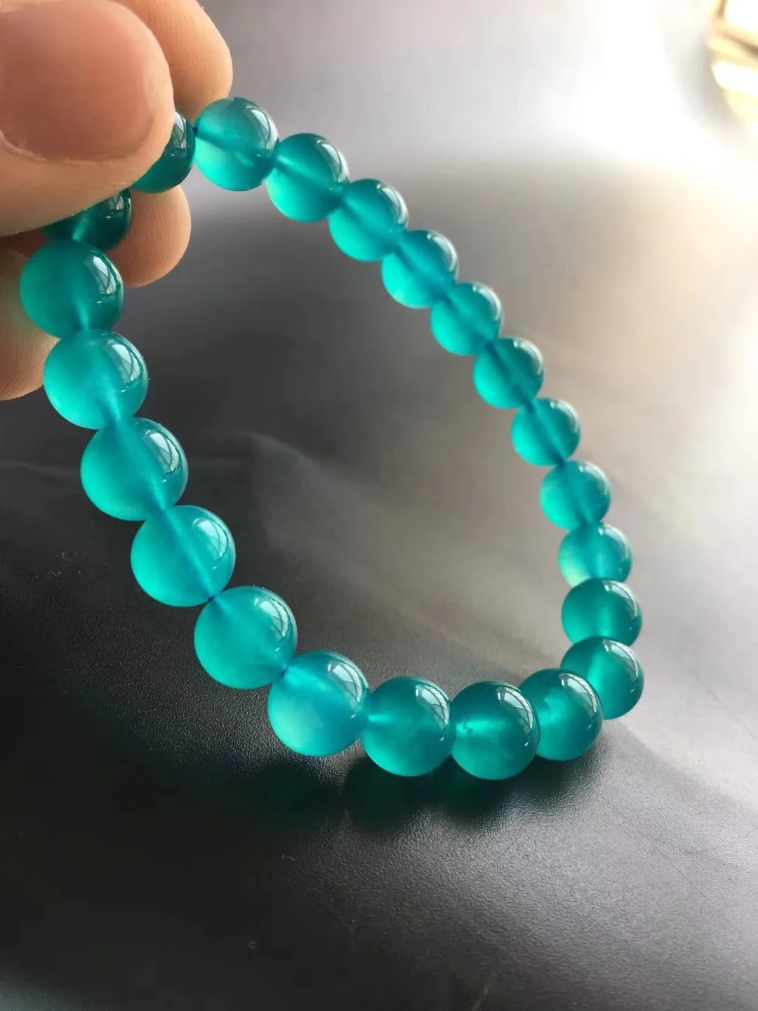 

Amazonston Single Loop Bracelets-Chilled Moist Rich Blue Grains of the Fluorescent Simple Versatile Elegant And Generous