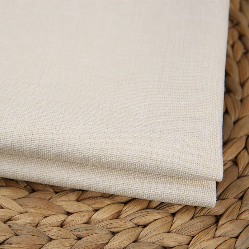 Beige White Ширина 148 см качественная Мягкая Плотная ткань для дивана, льняная ткань, Обычная Скатерть, подушка, автомобильные Чехлы, чехлы, сделай сам - Цвет: Beige White