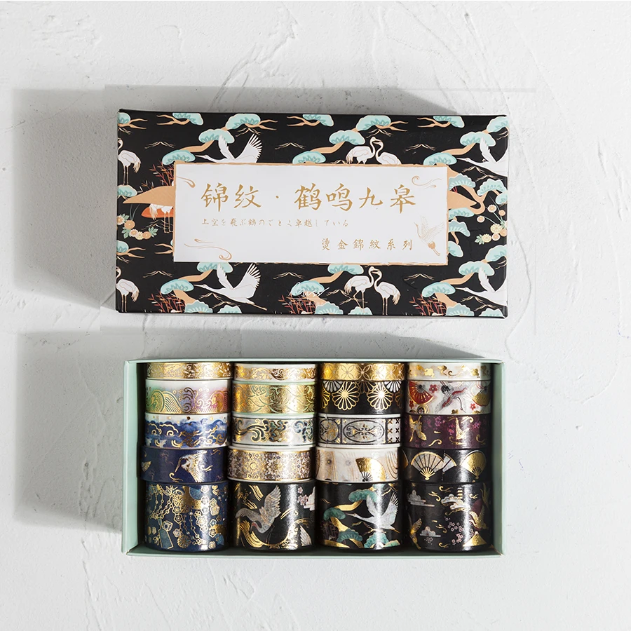 

20 pcs/set Retro Divine Gold Washi Tape set Adhesive Tape DIY Scrapbooking Sticker Label Japanese Stationery
