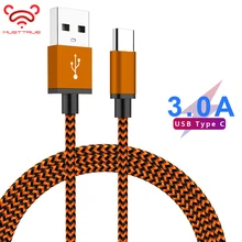 MUSTTRUE 1 м 2 м 3 м кабель usb type C для Oneplus 7 pro xiaomi 7 mi a3 кабель для передачи данных зарядный провод carga rapida USB-C кабель для смартфона