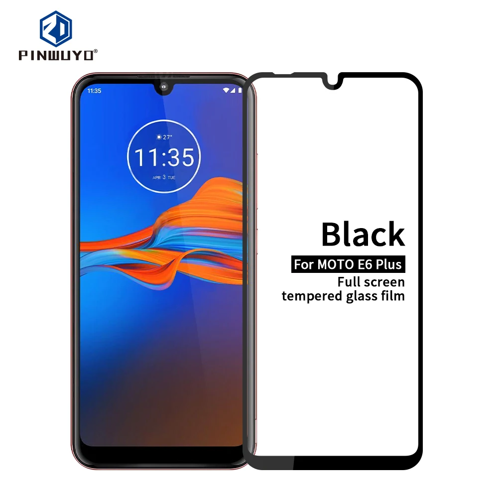 Для MOTO E6 Plus PINWUYO стекло для Motorola Moto E6 Plus Защитная пленка для экрана для Motorola E6 Plus