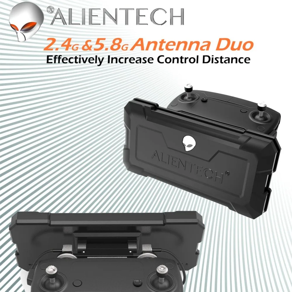 Для DJI Mavic 2 Pro/Air/Phantom 4/inspire/M600/Mg-1s ALIENTECH 3 стандартная версия антенный усилитель сигнала расширитель диапазона - Цвет: black