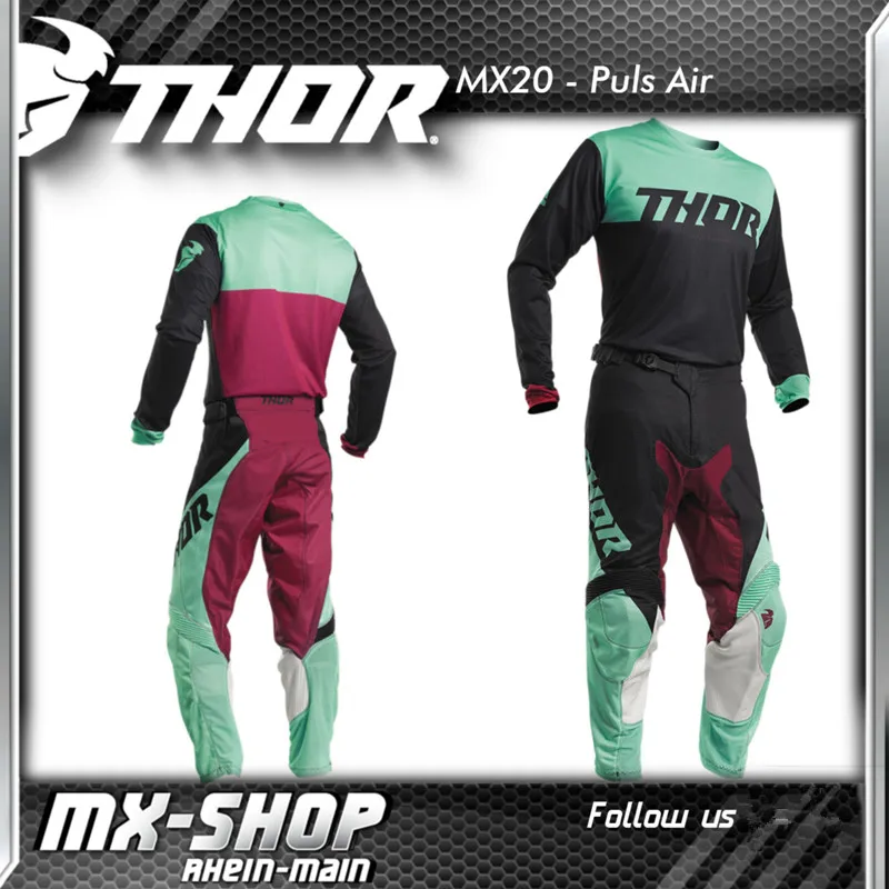 Импульсный воздушный мотоцикл Джерси и штаны для Thor Top ATV BMX Moto gear Набор ATV Джерси Набор Мотокросс MX Combo