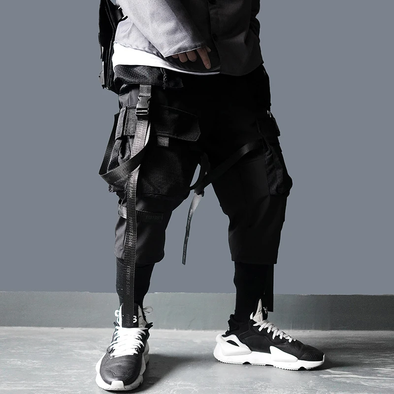 11 BYBB'S DARK Cargo Брюки мужские уличная одежда Harajuku тактические брюки с лентой