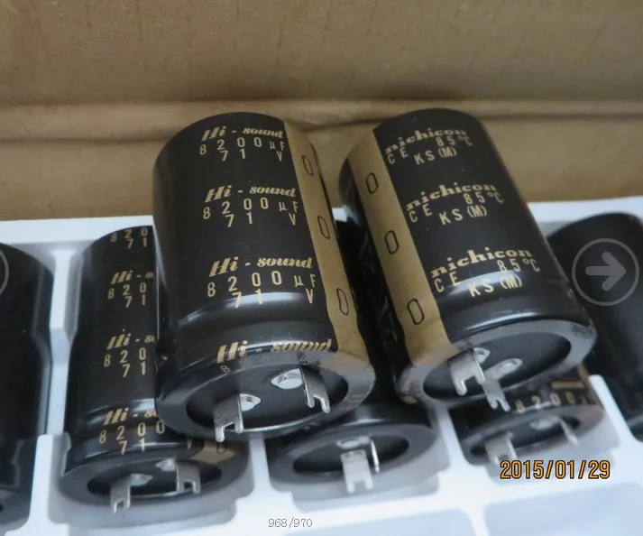 2 шт./10 шт. nichicon 71 в 8200 мкФ KS HI SOUND 35*50 Емкость gold fever серии KG маленького размера