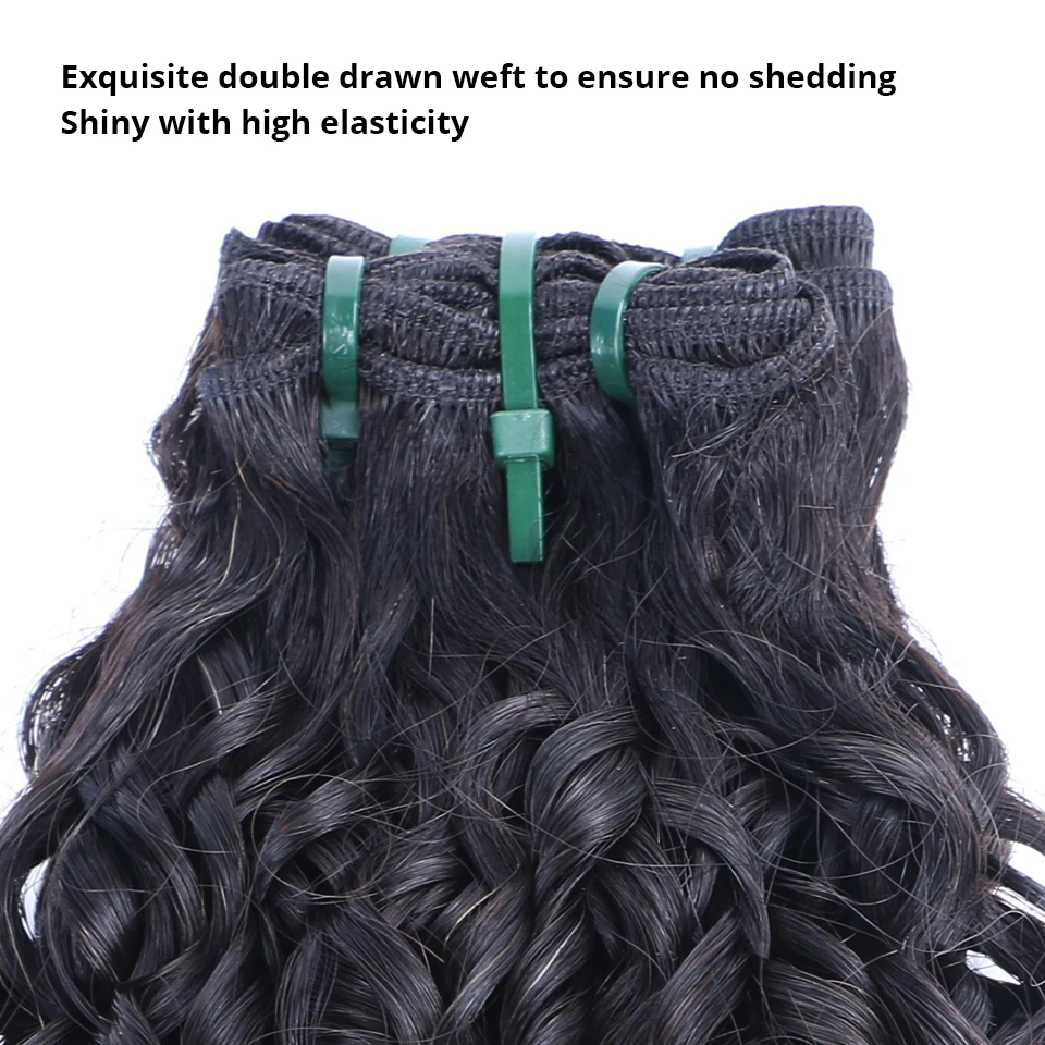 HJ Weave beauty 12A Funmi волосы, Переплетенные пряди, двойной нарисованный Европейский Funmi глубоко необработанные девственные человеческие волосы
