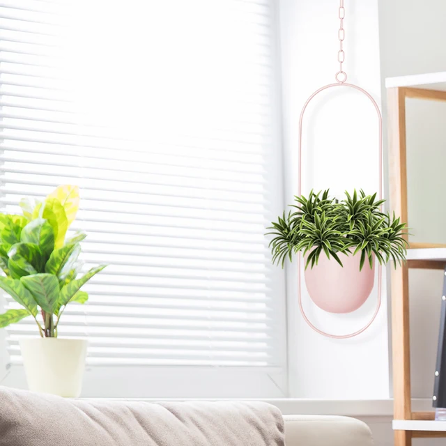 Északi Fém Lógó Edény Növényi Lófalalalap Ló Függő Ültető Kosár Virág Növény Tartó Erkély Kert Otthoni Dekoráció - Image 3