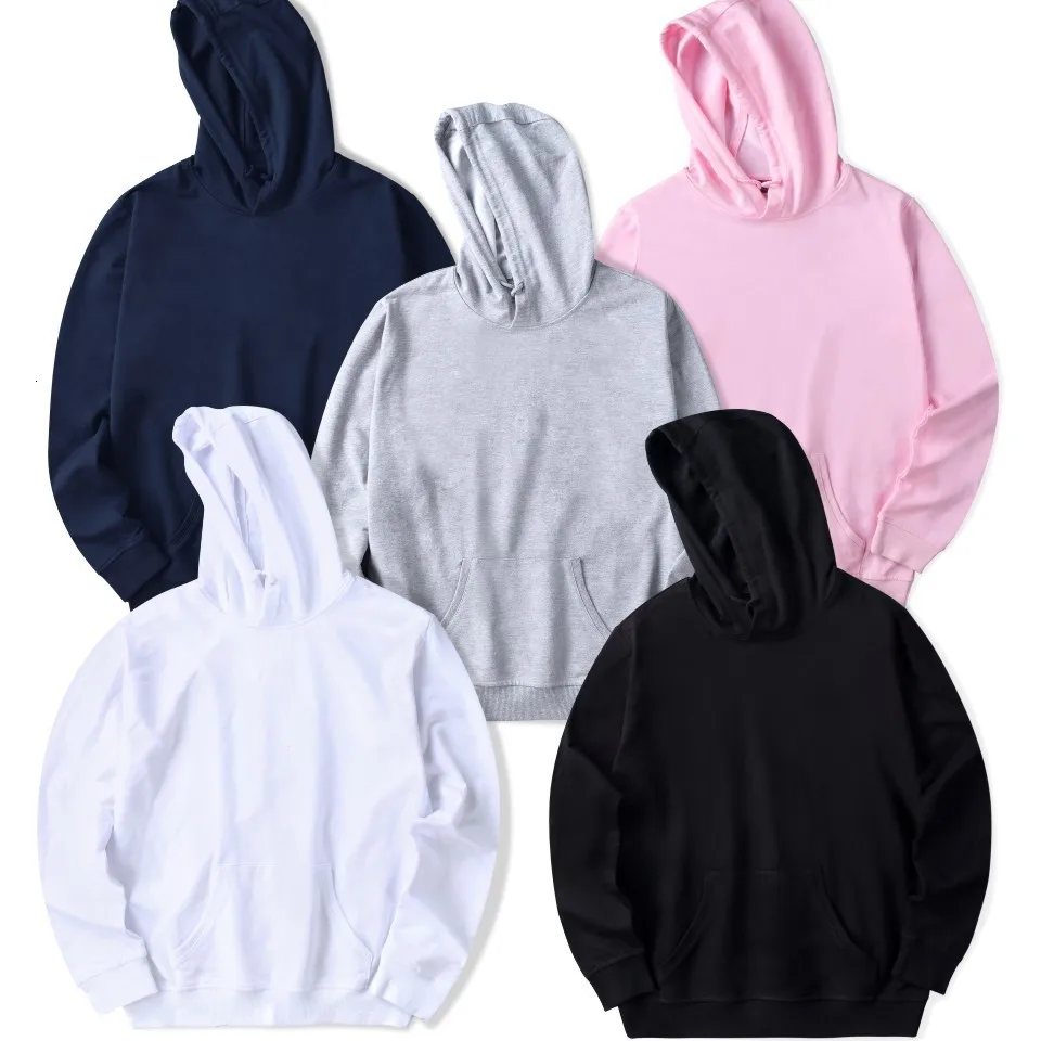 Solid Color DIY Hoodies Men/Women Your Own Design Customize Logo Text Image Sweatshirt Get together Travel Couple Love Clothes