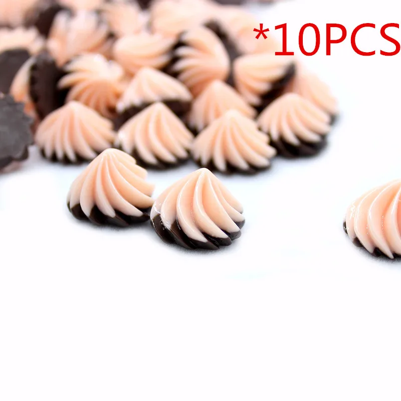 10 pcs pink Biscuits 10 шт мини гамбургер добавка талисманы наполнитель дополнение для слизи DIY полимерные аксессуары игрушечная модельная глина комплект для детей - Цвет: 10 pcs pink Biscuits