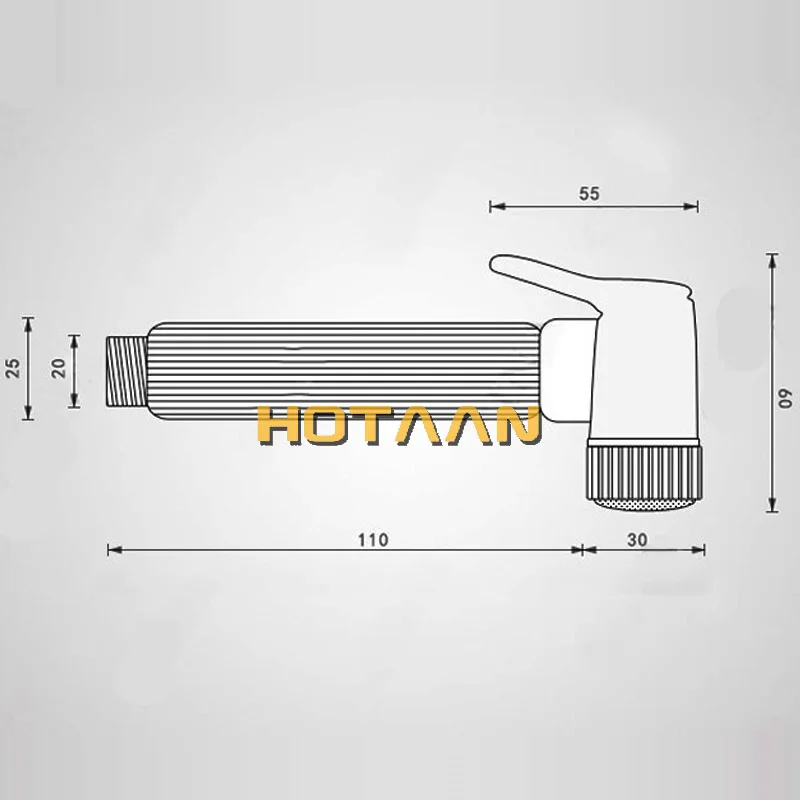 HOTAAN античный латунный цветной Твердый латунный биде ручной распылитель туалет душевая головка Биде Распылитель YT-5118-A