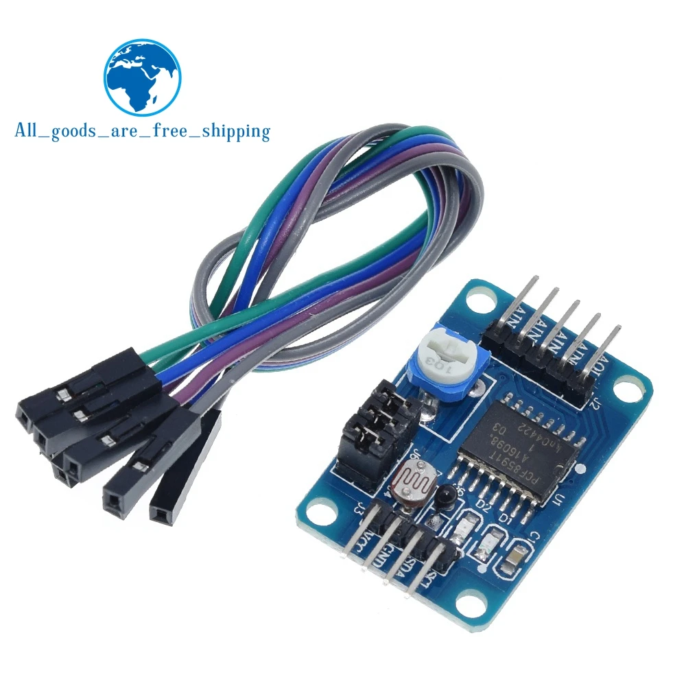 TZT PCF8591 AD / DA преобразование цифрового преобразователя модуля температурного