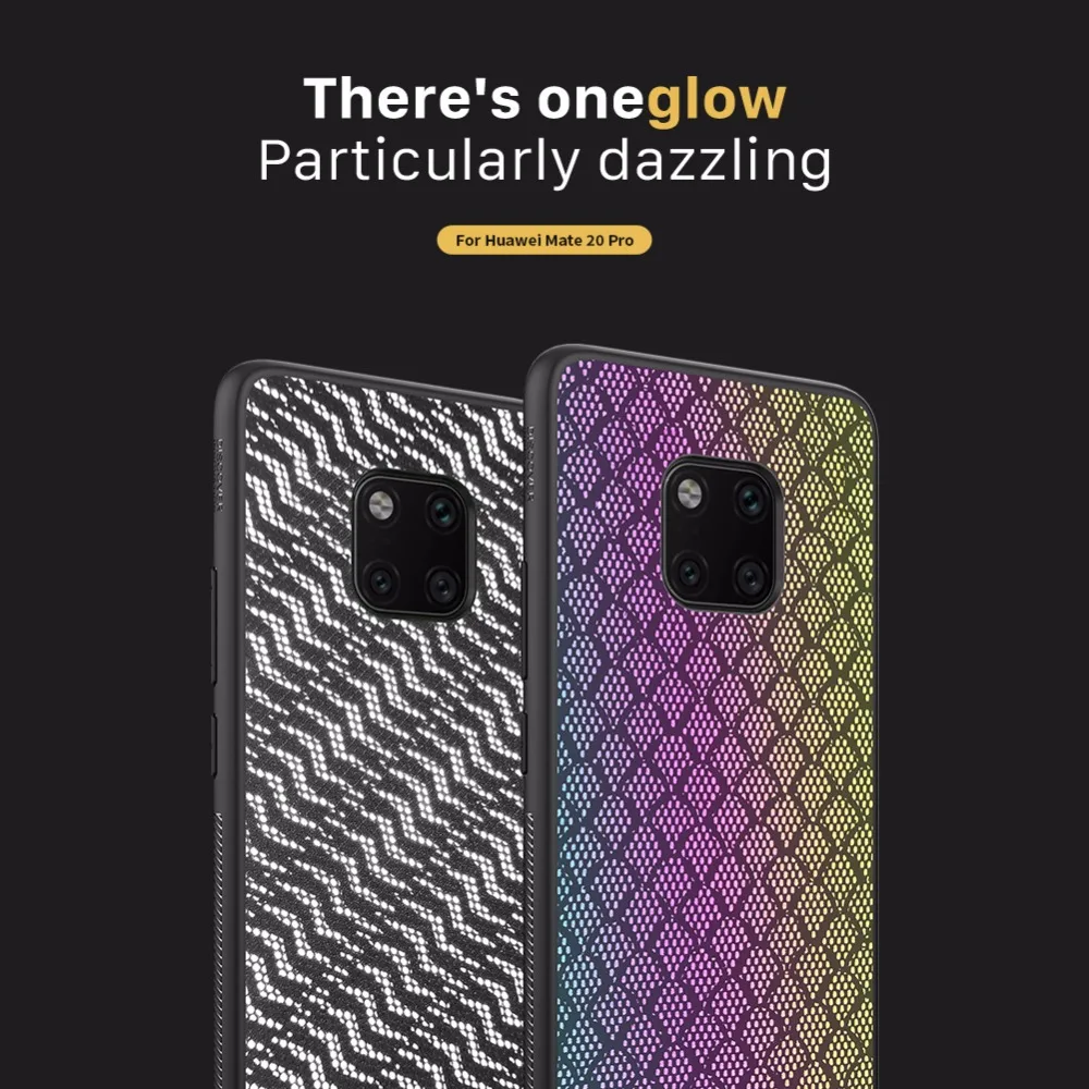 10 шт./лот Nillkin градиентный мерцающий чехол для huawei mate 20 pro мерцающий защитный чехол