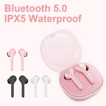 

True Wireless Touch Control Earbuds Bluetooh 5.0 In-Ear TWS Mini Earphones Auto-Pair Wireless Headsets With High Definition Mic