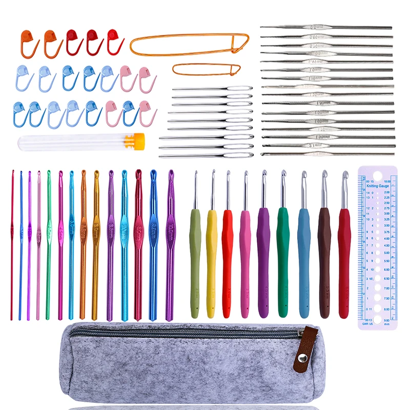 Markers Crochet Hook kits Needle Clip Sewing supplies Knitting Accessories 