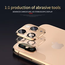 Камера объектив секунд изменение для iPhone 11 защитное кольцо Крышка для iPhone X XS MAX Камера Защитная крышка поддержка обновления флэш-памяти