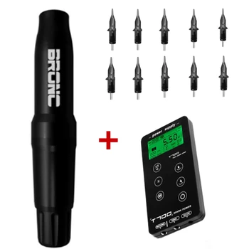 

2020 New Arrival Original Bronc-V4 Rotary Tattoo Machine Pen Swiss Motor With Touch Screen Tattoo Power Tattoo Kit