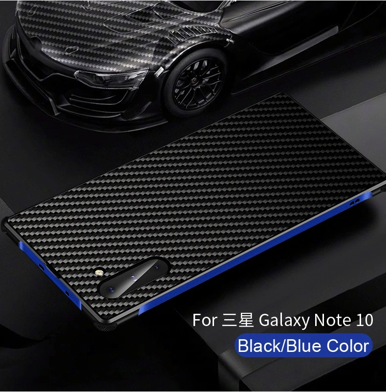 Чехол из углеродного волокна для samsung Galaxy Note 10 PLUS Алюминиевый металлический бампер для Galaxy Note 9 Note9 Note8 противоударный металлический чехол